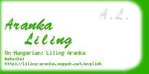 aranka liling business card